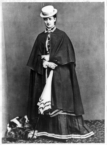 Queen Alexandra, spouse of king Edward VII, ca. 1863 .