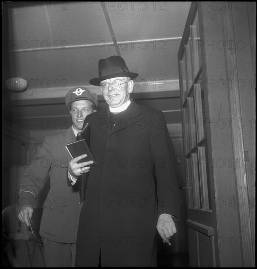 Cardinal Griffin in Switzerland, 1948