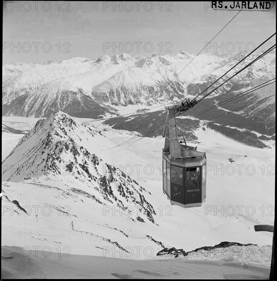 Cableway Corviglia - Piz Nair 1962.