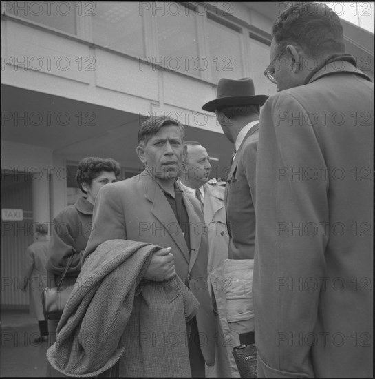 Mordechai Oren, leader of the Socialist party of Israel Mapam after his discharge, Zurich 1956 .