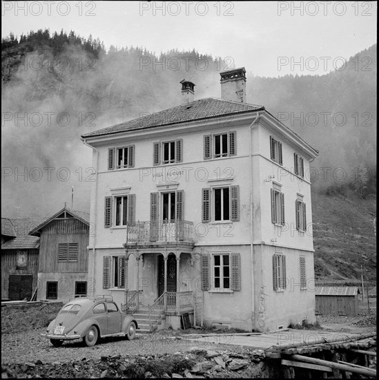 Building, Marmorera around 1953.