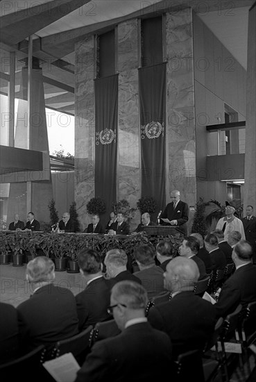 19th WHO general assembly, Geneva 1966; speech by Willy Spühler.