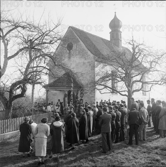 Palm Sunday in Aristau 1958.