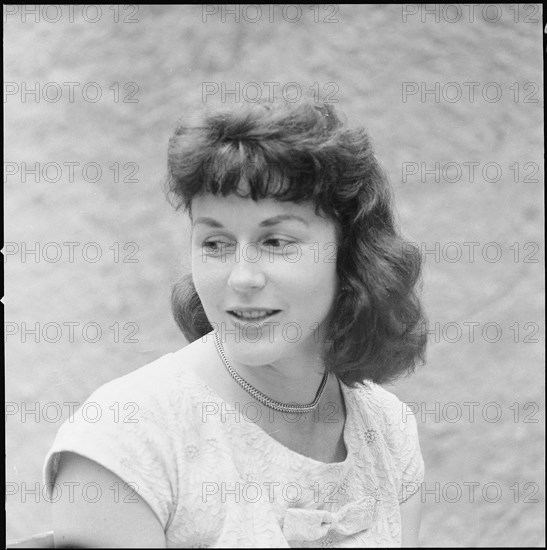 Soprano singer Annemarie Jung, Lucerne 1959.