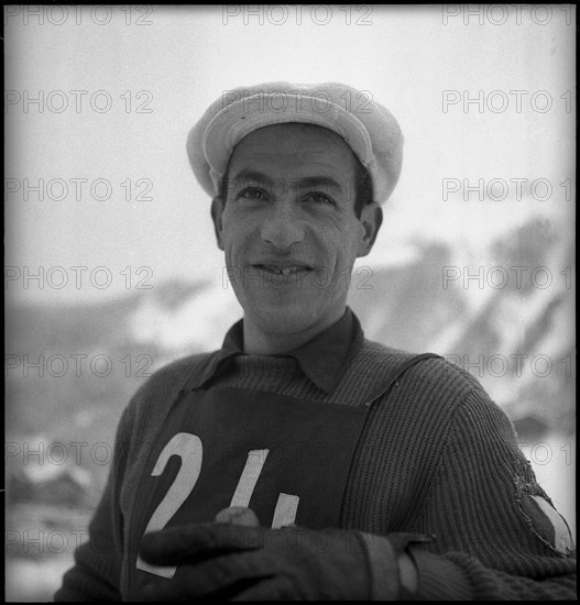 Ski WCH Aspen 1950, slalom: Zeno Coló, Italy.