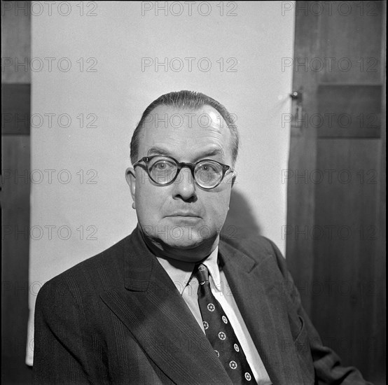 Edmund Richner, editor of the NZZ, Zurich 1954.