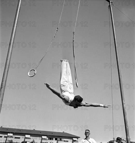 Swiss Gymnastics Championship 1949 Lucerne: Marcel Adatte.