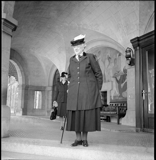 Former queen of Portugal Amalia in Lausanne 1947.