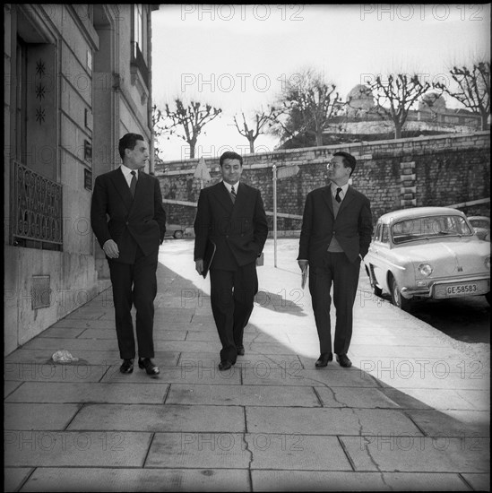 Michel Zavrian, Maurice Courrégé and Jacques Verges 1960.