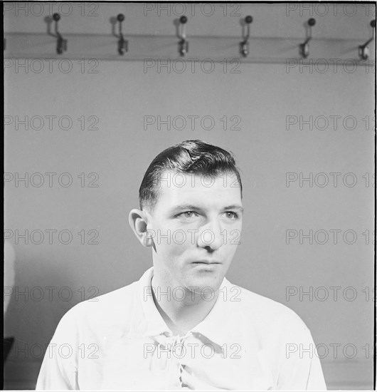 Soccer player Josef Courtat, FC Grenchen. ca. 1945