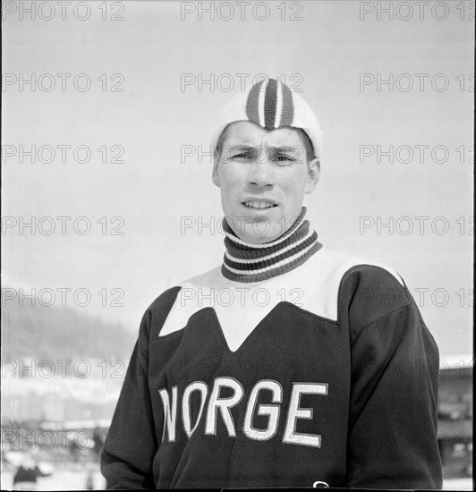 Speed skating WCH Davos 1960: Roald Aas.