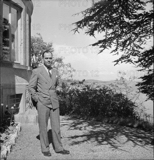 Author Denis de Rougemont in Neuchatel 1946.