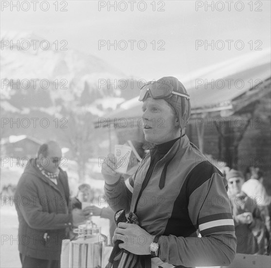 Skier Gerhard Nenning, ca. 1966.