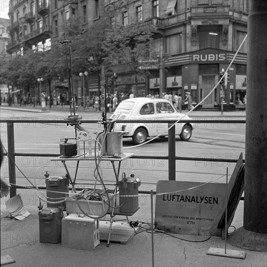 ETH Hygiene Institute test air quality, Zurich 1965 .