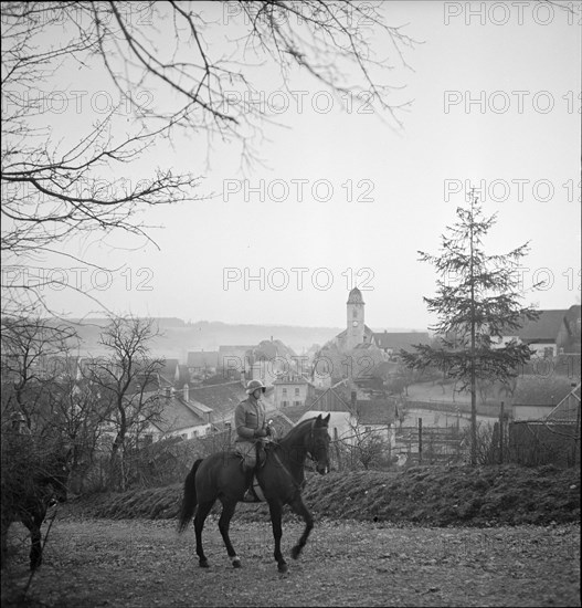 Dragoon squadron 9, Chevenez (Ajoie, Bernese Jura) ca. 1940