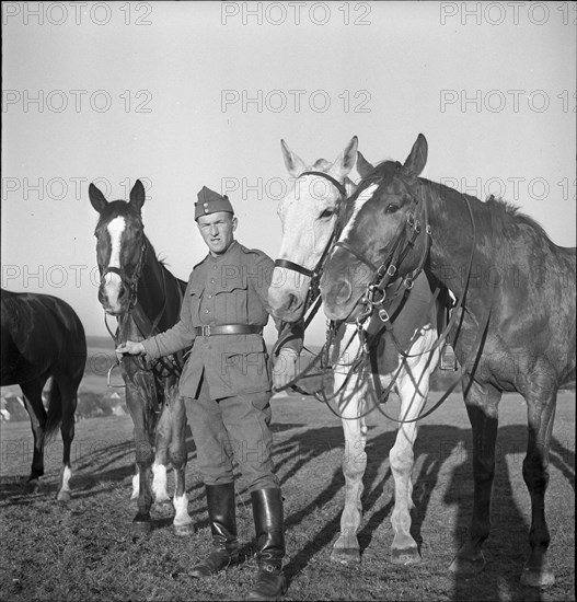 Dragoon squadron 9, Chevenez (Ajoie, Jura) ca. 1940