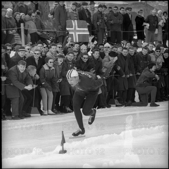 Knut Johannesen, speed skater 1960.