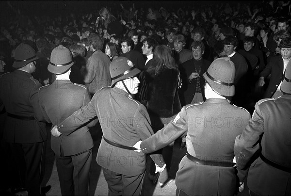 Fans at Rolling Stones concert at Hallenstadion, Zurich 1967 .