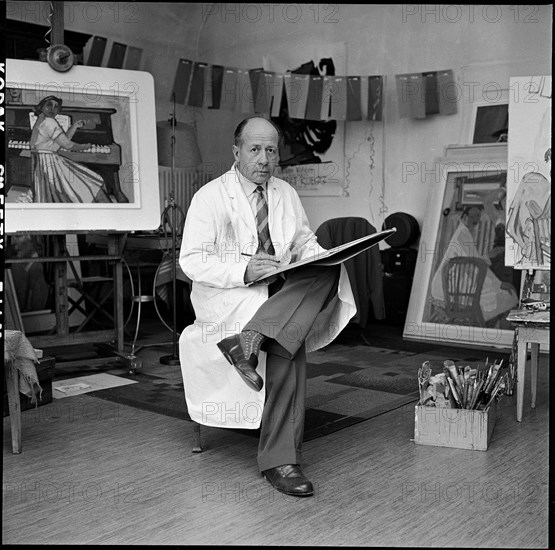 Albert Rüegg,painter 1956.