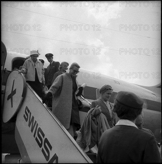 Deborah Kerr in Zurich-Kloten 1959