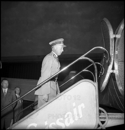 King Leopold before his return from exile to Belgium, Geneva 1950