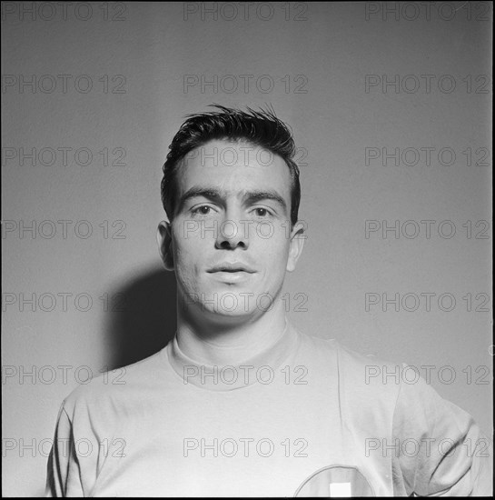 Soccer player André Grobety around 1958