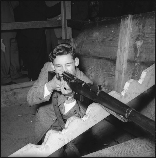 Shooting champion Werner Baumann 1956