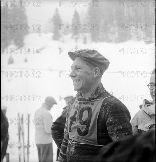 Skier Fernand Grosjean around 1950