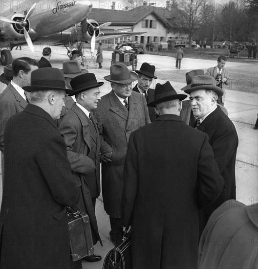 Herbert Hoover in Geneva, 1946