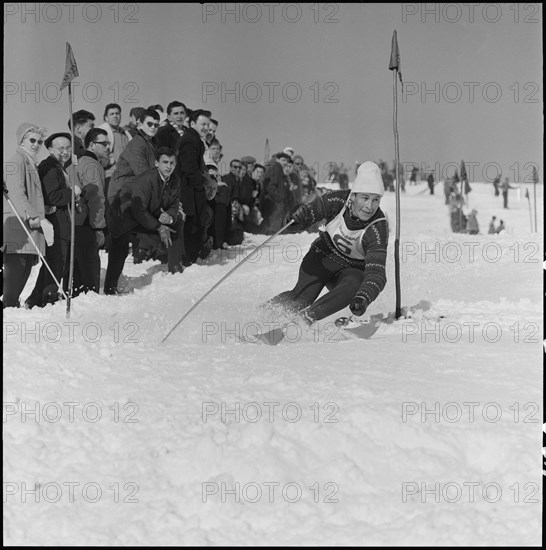 Racing skier Adolf Mathis, 1961