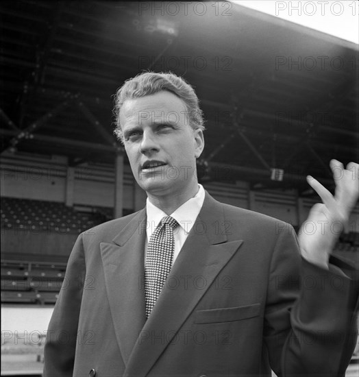 Baptist preacher Billy Graham, Zurich 1955