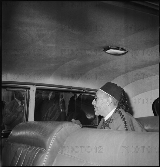 King Idris I of Libya in Switzerland, 1953