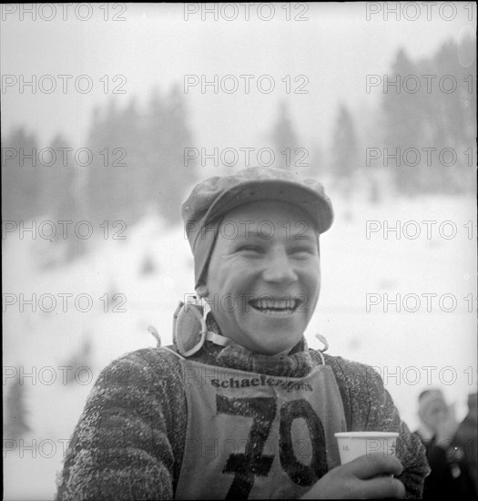 Skier Fernand Grosjean around 1950