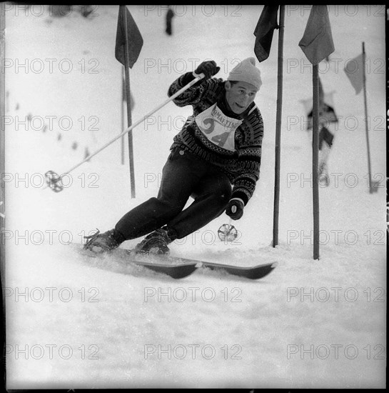 Racing skier Adolf Mathis, 1960