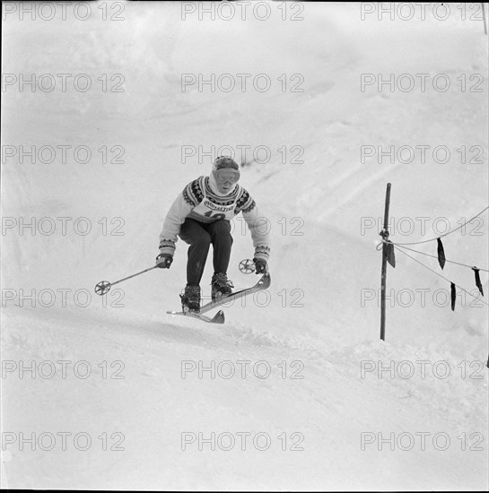 Skier Liselotte Michel, around 1958