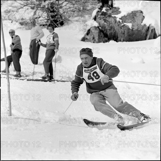 Skier Fernand Grosjean around 1950