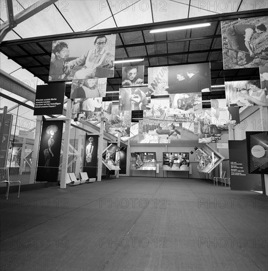 SAFFA fair 1958: women doing social work exhibited