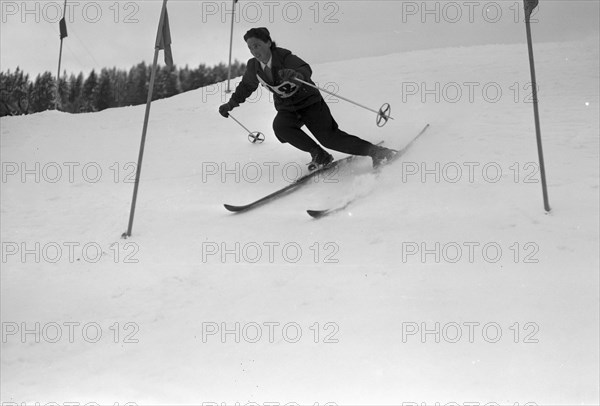 Ladies slalom in Gstaad 1944: Antoinette Meyer