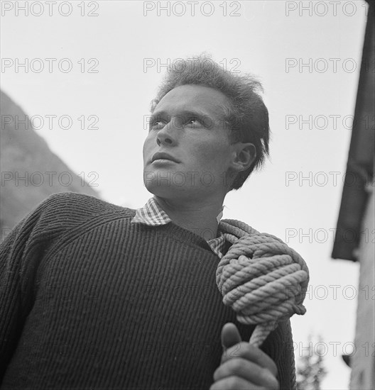 Mountain guide Erwin Aufdenblatten, Zermatt ca. 1950