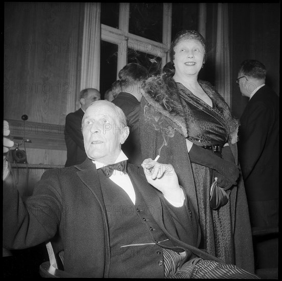 Sir William Jowitt and lady Jowitt in Zurich 1953