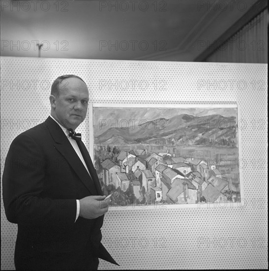 Painter Willy Charles Erismann, exhibition in Zurich 1960