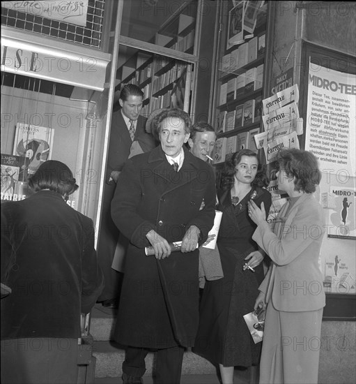 Jean Cocteau, french actor, in Zurich 1950