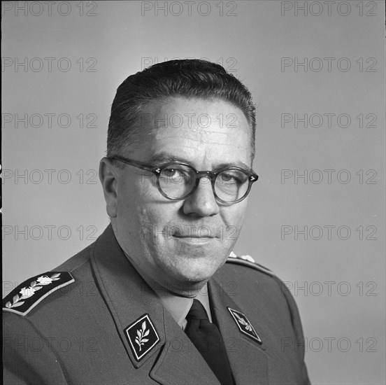 Major general James Thiébaud, Môtiers 1965