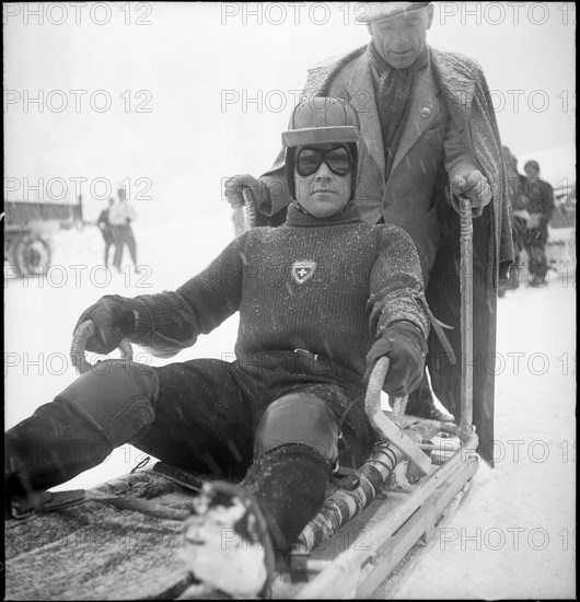 Bobsledder Heinrich Angst ca. 1950