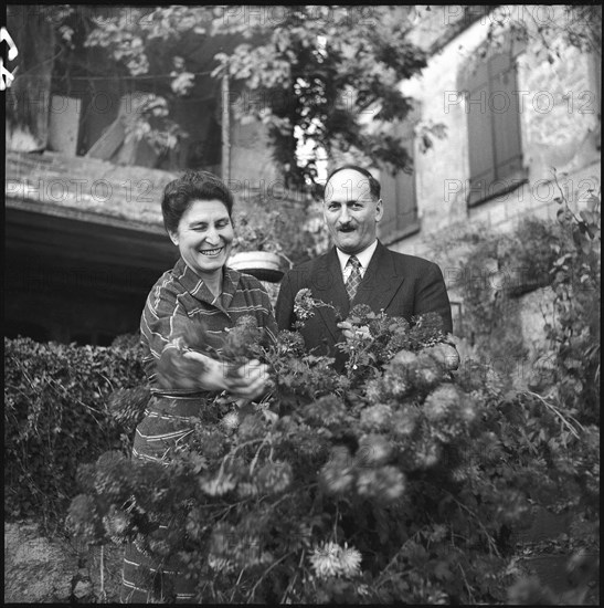 Federal Councillor Paul Chaudet and his wife Madeleine 1954