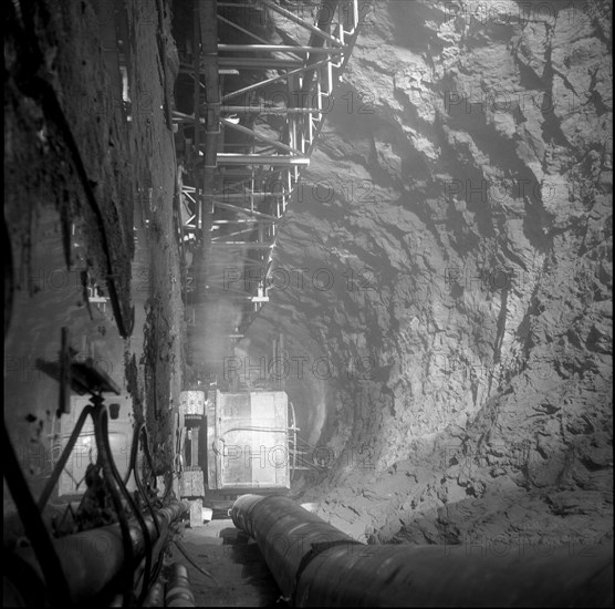 Centering for the Great Sankt Bernhard tunnel built in Zurich 1959