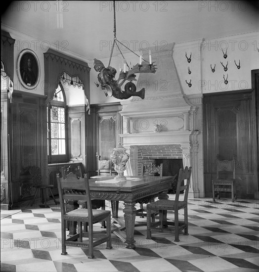 Room at Jegenstorf Castle, around 1955