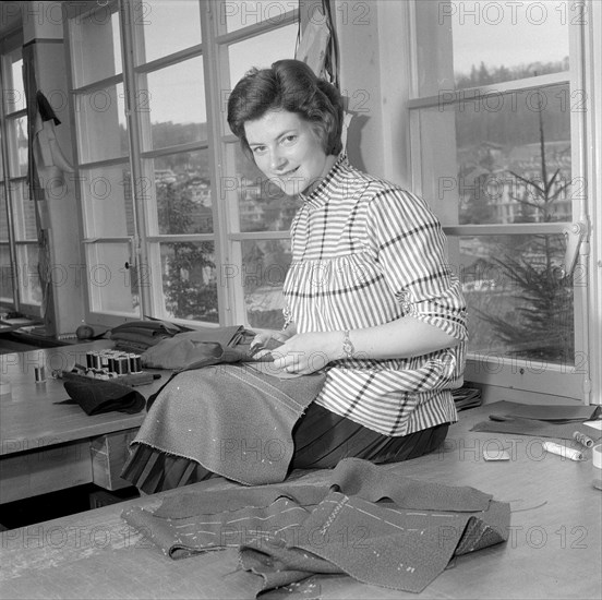 Lotti Thüler, mens tailor 1959