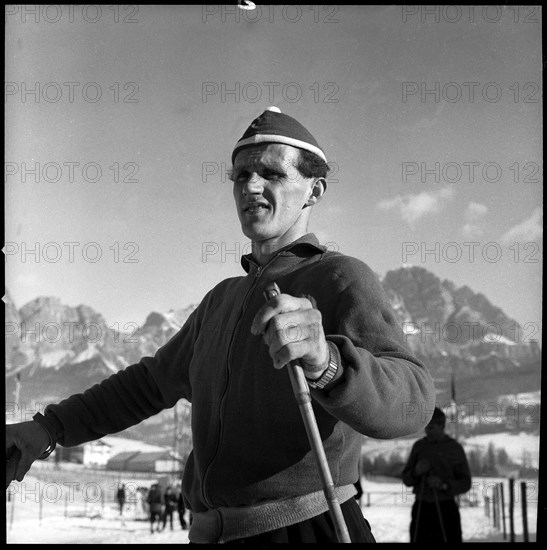 Cross-country skier Sixten Jernberg ca. 1958