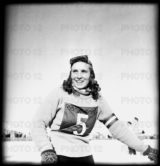 Skier Trude Jochum-Beiser ca. 1950